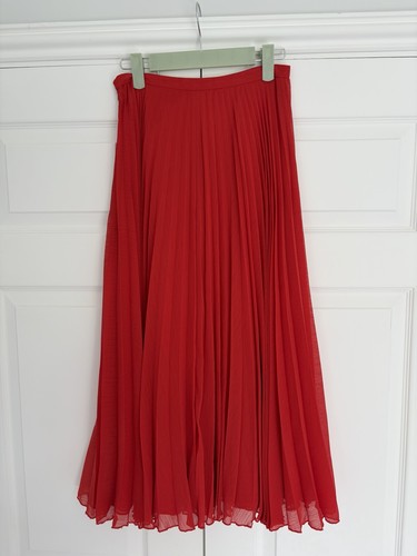 Whistles red pleated midi - whistles,