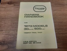Triumph TR5T Owners Handbook