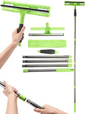EasyGleam Window Cleaner 2in1 Telescopic Cleaning Kit with Squeegee - 4 poles.