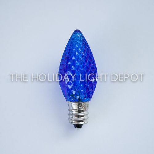 Blue led faceted - blue,