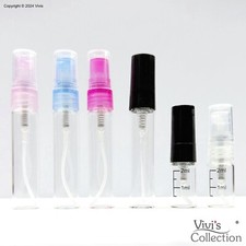 10x Spray Bottle Sample Glass Perfume 2 5ml Small Pump Clear Dispenser Travel
