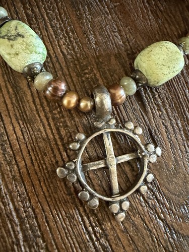 Necklace with antique egyptian - necklace,