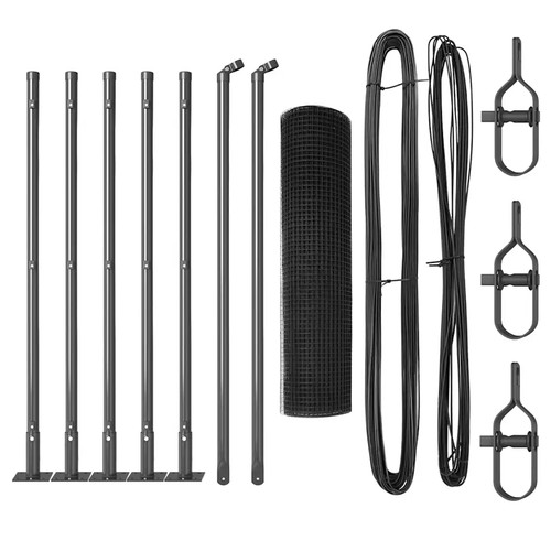 Welded wire fence with - welded,