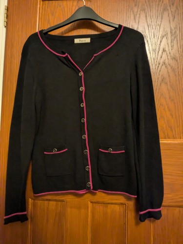 Precis black cardigan cerise - precis,