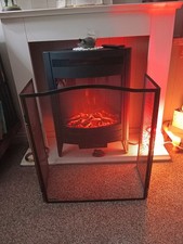 Fire/Spark Guard Black 3 Panelled Mesh By Scandia Good Item