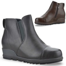 Womens Mid Wedge Hidden Heel