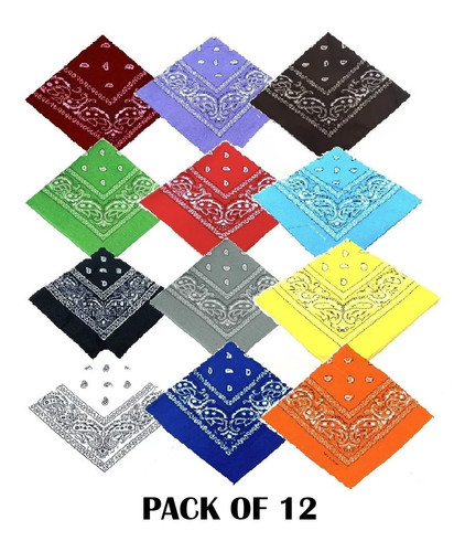 Cotton paisley bandana head - paisley,
