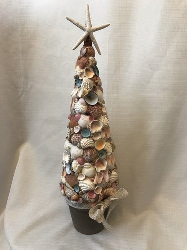 Seashell topiary tree starfish - seashell,