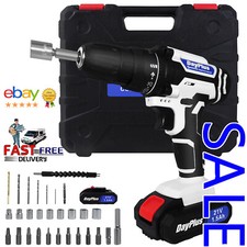 New Cordless Drill Screwdriver 21V 45Nm Electric Drilling Machine with Battery