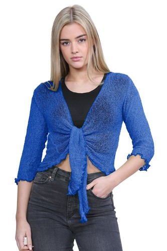 Ladies tie shrug 4 - up, sleeve