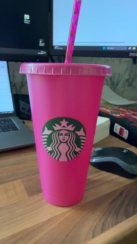 Starbucks pink reusable cold - pink,