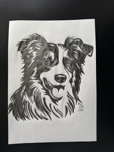 Original hand drawn pencil - a4,