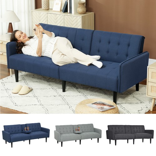 Upholstered sofa bed seater - upholstered, 3