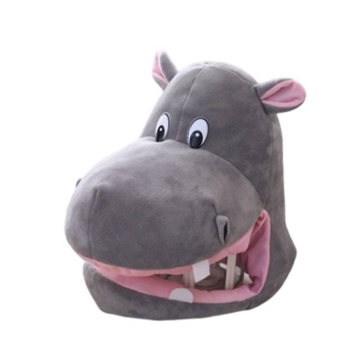 Hippopotamus head hat - head, soft