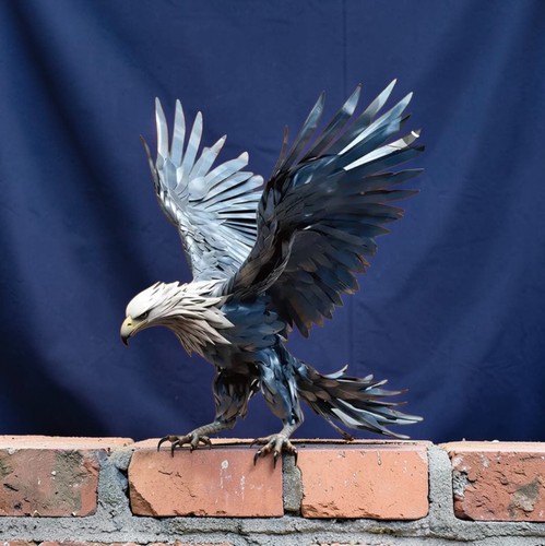 Metal eagle wall decor - metal,