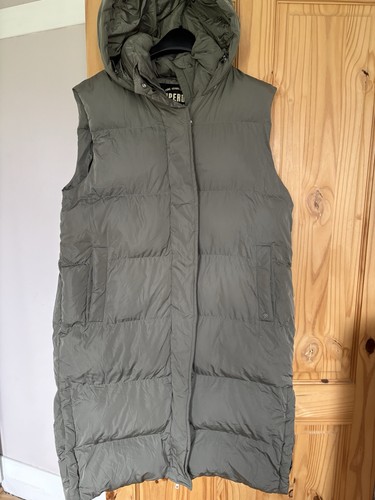 Superdry long khaki gilet - superdry, size