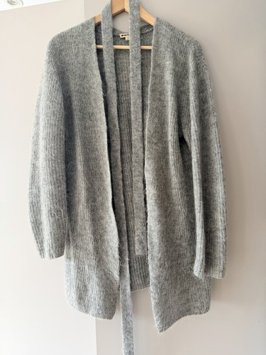 Whistles grey longline mohair