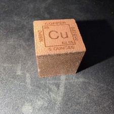 5oz Copper Cube 999 Fine Pure