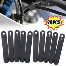 20x Rubber Frame Securing Cable Ties Wiring Harness Band Motorcycle Accessories