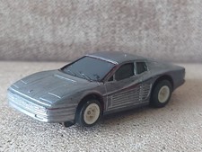 Tomy AFX Aurora Ferrari Testarossa Slot Car Silver/Unpainted? Tested And Working