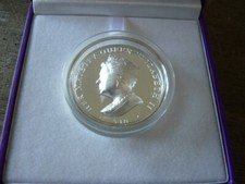 Queen Elizabeth 90th Birthday double headed £5 Silver piedfort Coin Boxed