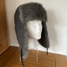 HEATHER Grey Trapper Hat Deer