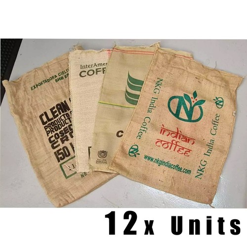 Empty jute coffee - empty, sacks