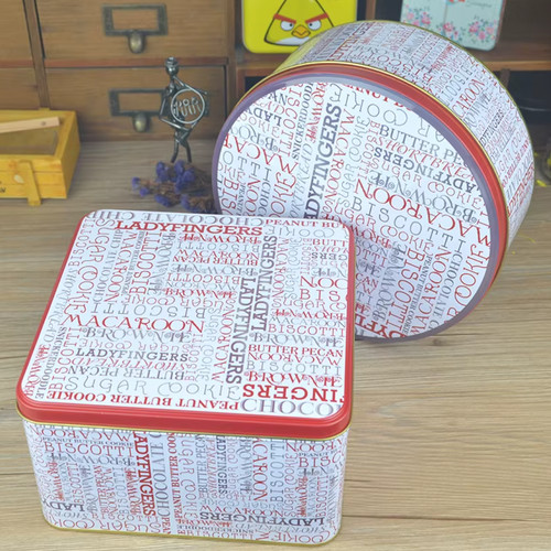 Nordic biscuit tin box - tin, –