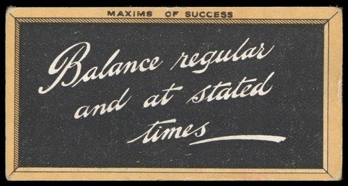 Singleton cole maxims - -, 'maxims