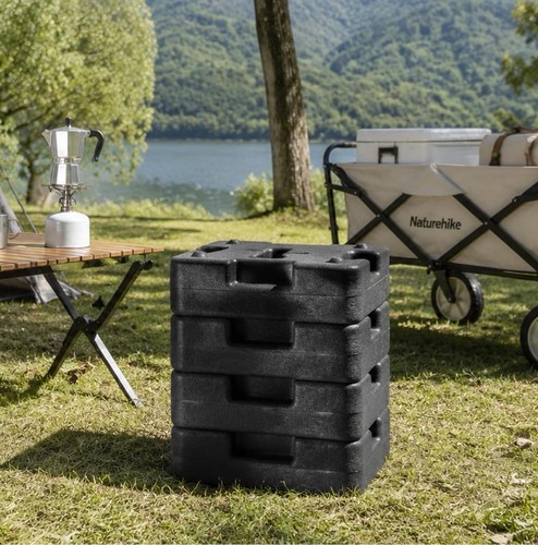 Black plastic fillable gazebo - black,