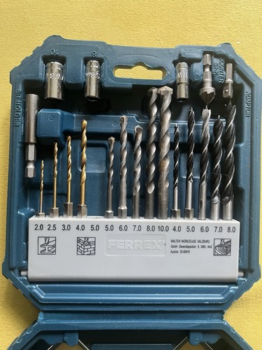 Ferrex drill bit set pieces - ferrex,