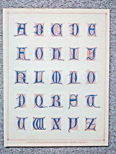 Illuminated capital letters - capital, of