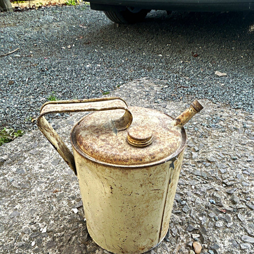 Vintage white metal standard - vintage,