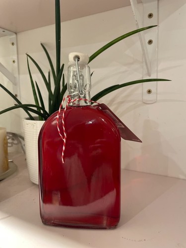 Home made sloe - sloe, bottle
