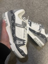 Grey/white Louis Vuitton Trainers Uk10.5 Mens
