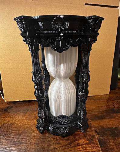 Black gothic hourglass usb - hourglass, led