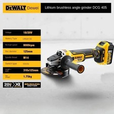 DEWALT DCG405 125mm Flat Head Angle Grinder Bare Tool 18V Brushless Lithium