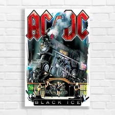 AC/DC Rock Band Black Ice Original Canvas Print Large Picture Wall Art