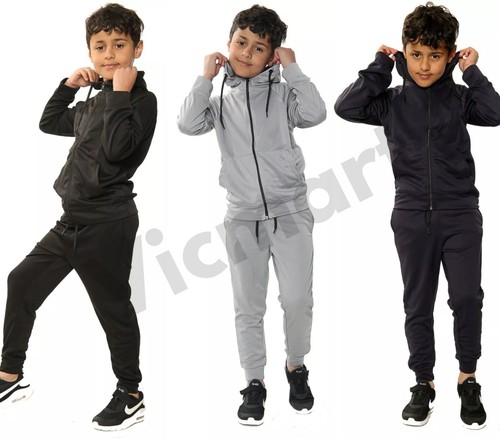 Kids plain zip tracksuit set - kids,