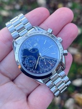 Omega Speedmaster MK40 Triple-Date Chronograph 39mm Blue Dial 3523.80 Day Date 