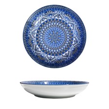 Plate Bowl Set 4 Blue Crockery