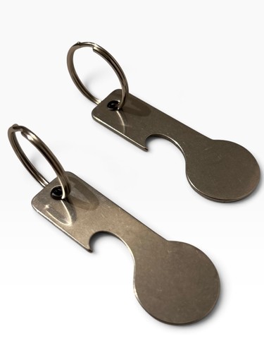 Metal trolley token - metal,
