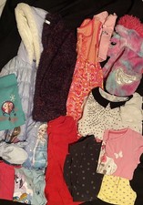 Girls Autumn Winter Clothes Bundle kids Age 8-9 Years Frozen Coat Tops M&S, Next
