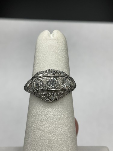 Art deco platinum diamond - art,