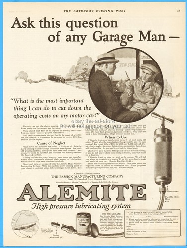 1923 alemite lubrication - 1923,