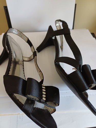Ladies evening black satin - ladies,