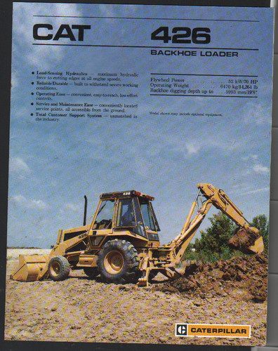 1987 caterpillar 426 backhoe - caterpillar, "426"