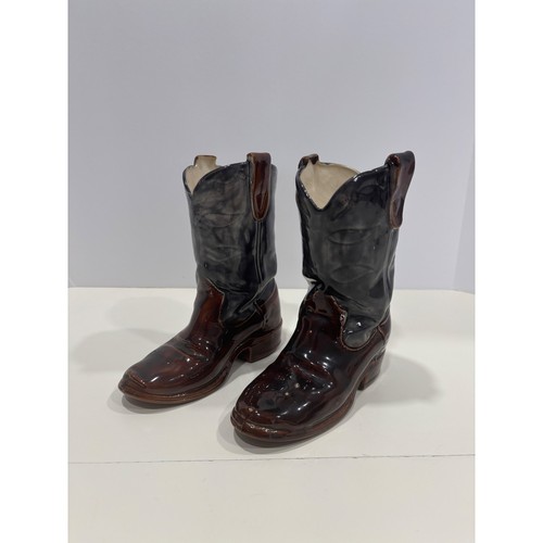Vintage ceramic cowboy boot - vintage,