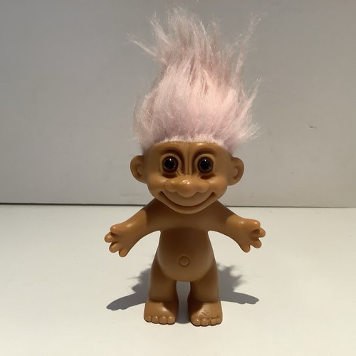 Troll vintage doll 1990s pink - troll,