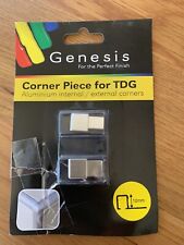 Genesis Corner Piece For TDG 12mm  Brushed Aluminium Internal/External Corners